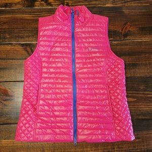 Vineyard Vines Puffer Vest Pink Small